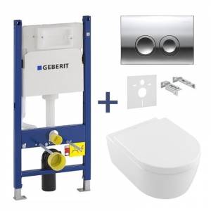 Комплект унитаз Villeroy&Boch Avento Direct Flush и инсталляция Geberit